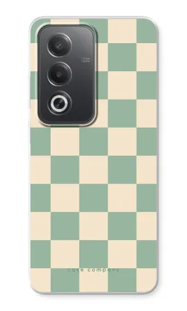 Checkered Mint, Oppo A80 weiche Hülle