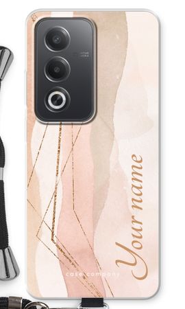 Gold Lines Namecase - Blush