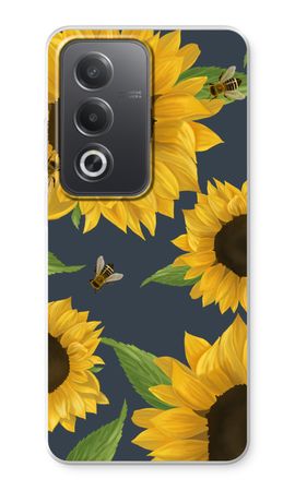 Sunflower and bees
