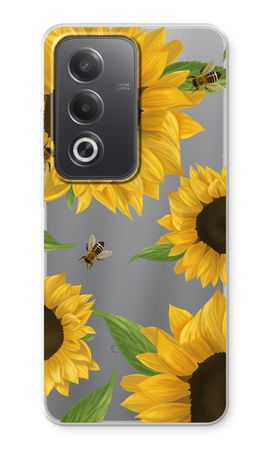 Sunflower and bees