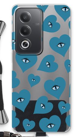Blue heart eyes
