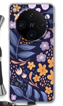 Flowers with blue leaves