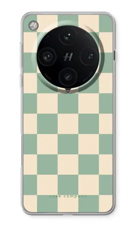 Checkered Mint, Oppo Find X8 Pro soft hoesje