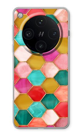 Hexagons in stained glass