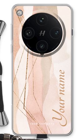 Gold Lines Namecase - Blush