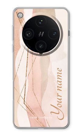 Gold Lines Namecase - Blush