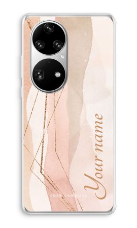 Gold Lines Namecase - Blush