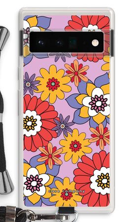 Retro Flowers - Purple