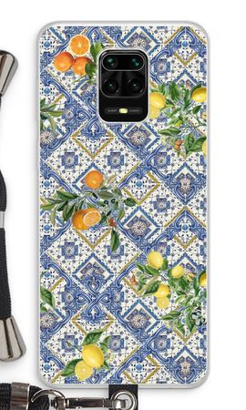 Blue tiles, lemons and oranges - small