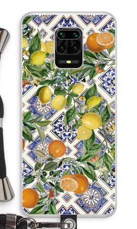 Blue tiles, lemons and oranges