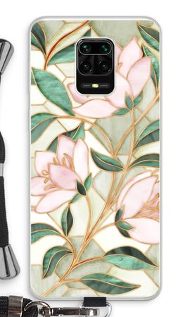 Orange stained glass flower