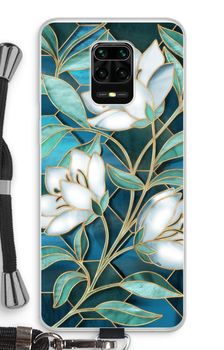 Blue stained glass flowers