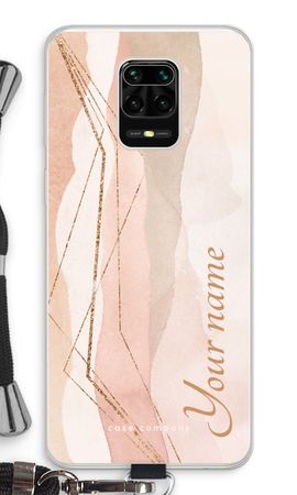 Gold Lines Namecase - Blush