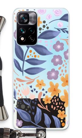 Flowers with blue leaves