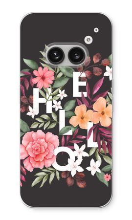 Hello in flowers