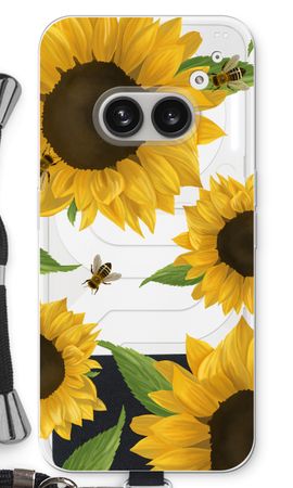 Sunflower and bees