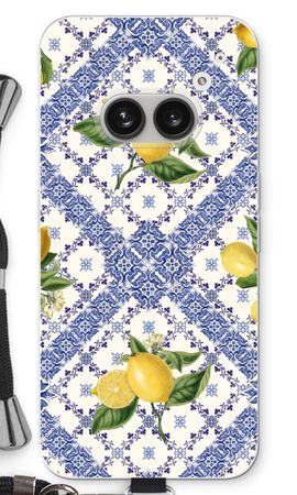 Blue tiles and lemons