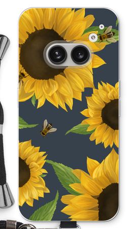 Sunflower and bees