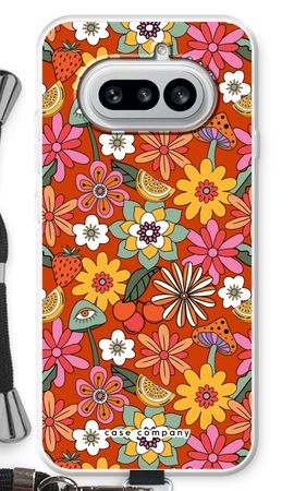 Retro Flowers - Red