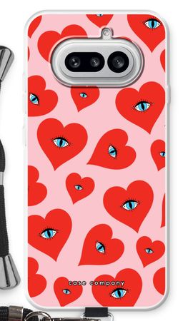 Red heart eyes
