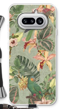 Tropical jungle parrot