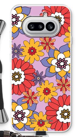 Retro Flowers - Purple