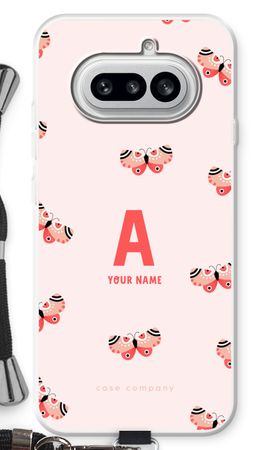 Rosy Butterflies Monogram