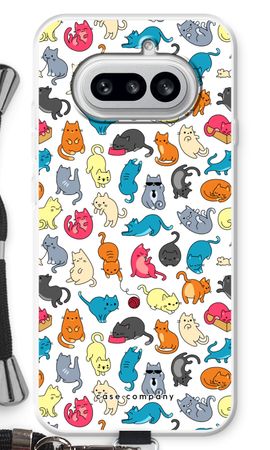 Colourful cats