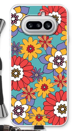 Retro Flowers - Blue