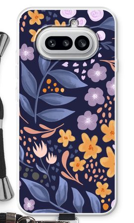 Flowers with blue leaves