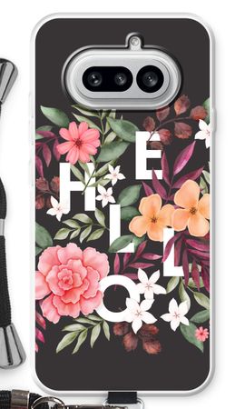 Hello in flowers