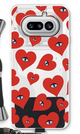 Red heart eyes