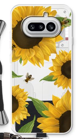 Sunflower and bees