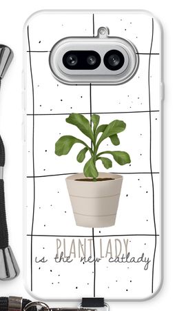 Houseplant on windowpane