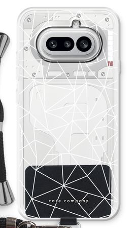 Geometric lines white