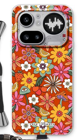 Retro Flowers - Red