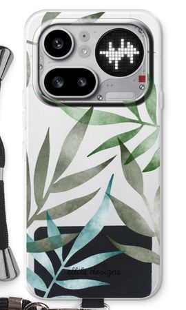 Tropical watercolor leaves