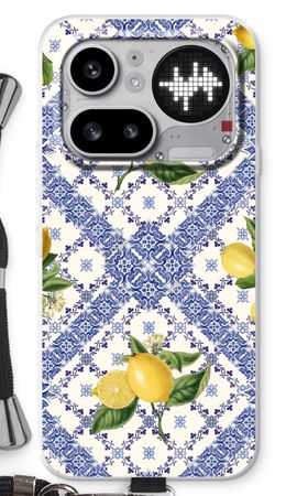 Blue tiles and lemons