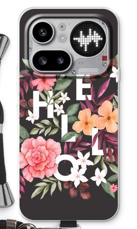 Hello in flowers