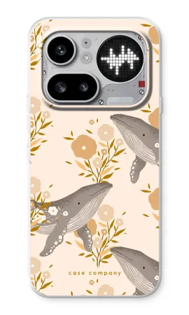 Floral Whales, Nothing Phone (4a) Pro mjukt skal