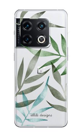 Tropical watercolor leaves