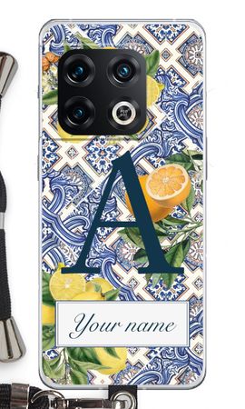 Monogram Blaue Fliesen