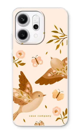 Fluttering Pair, Coque souple Oppo Reno14 Pro