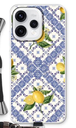 Blue tiles and lemons