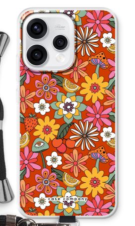 Retro Blumen - Rot