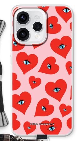 Red heart eyes