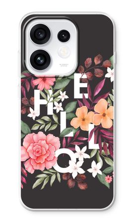 Hello in flowers