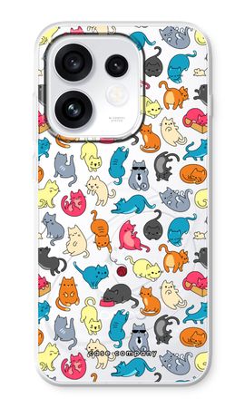 Colourful cats