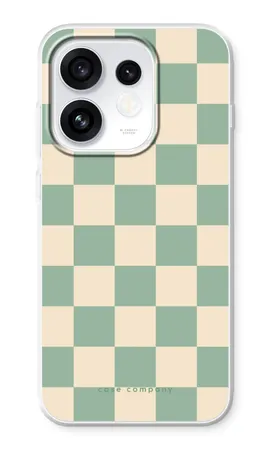 Checkered Mint, Oppo Reno16 mykt deksel