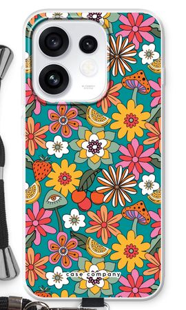 Retro Bloemen N°2 - Blauw